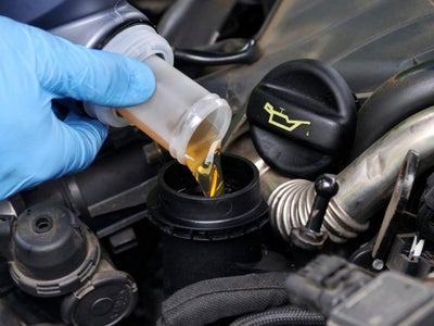 Gas Engine Synthetic Blend Oil Change