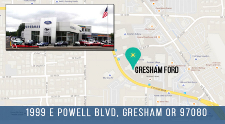 Gresham Ford Location Map