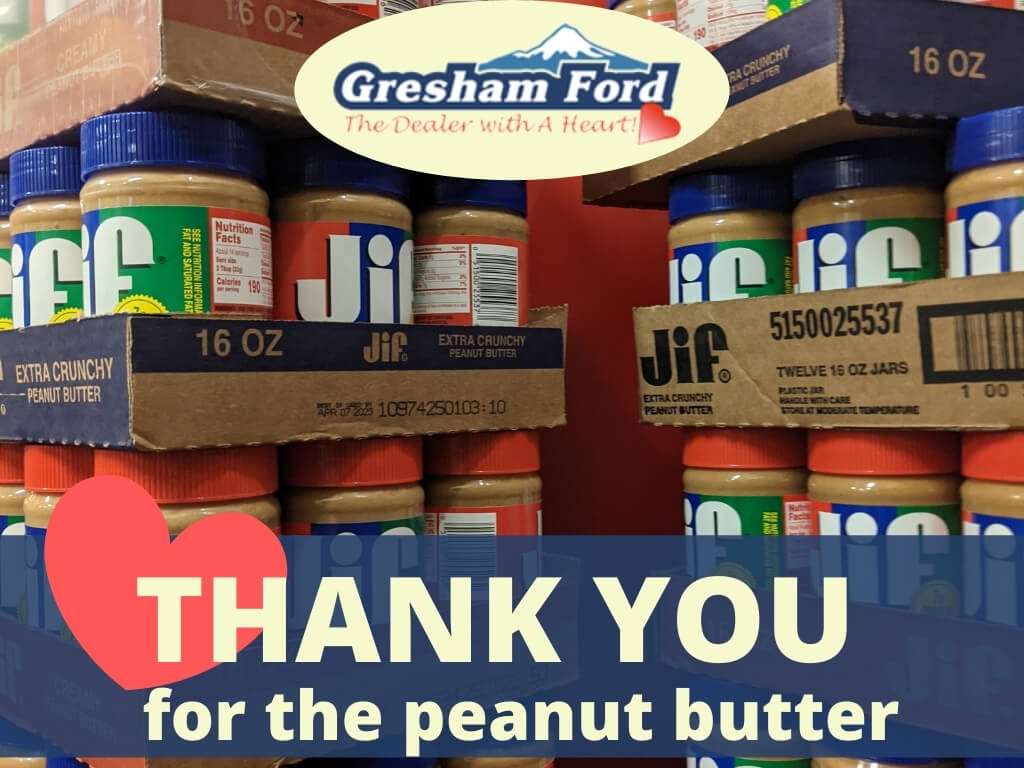 Gresham Ford Peanut Butter Drive