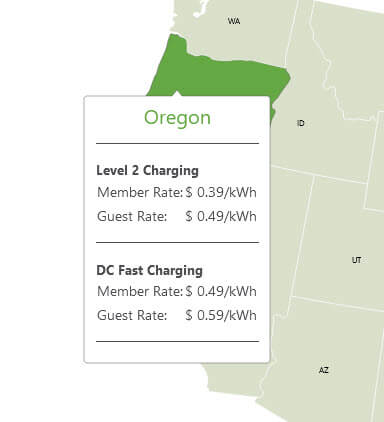 Oregon Blink Charging Rates