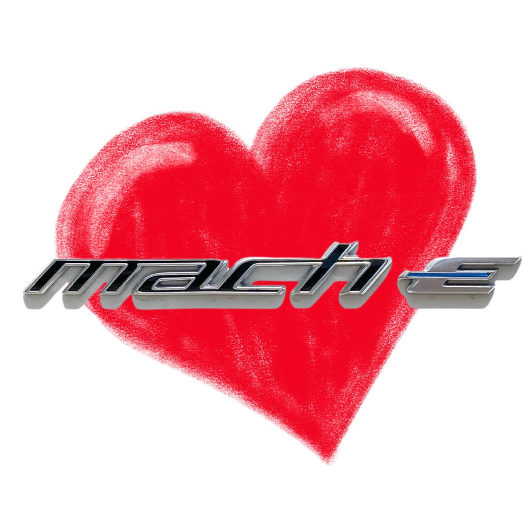 Mach E Badge with Heart