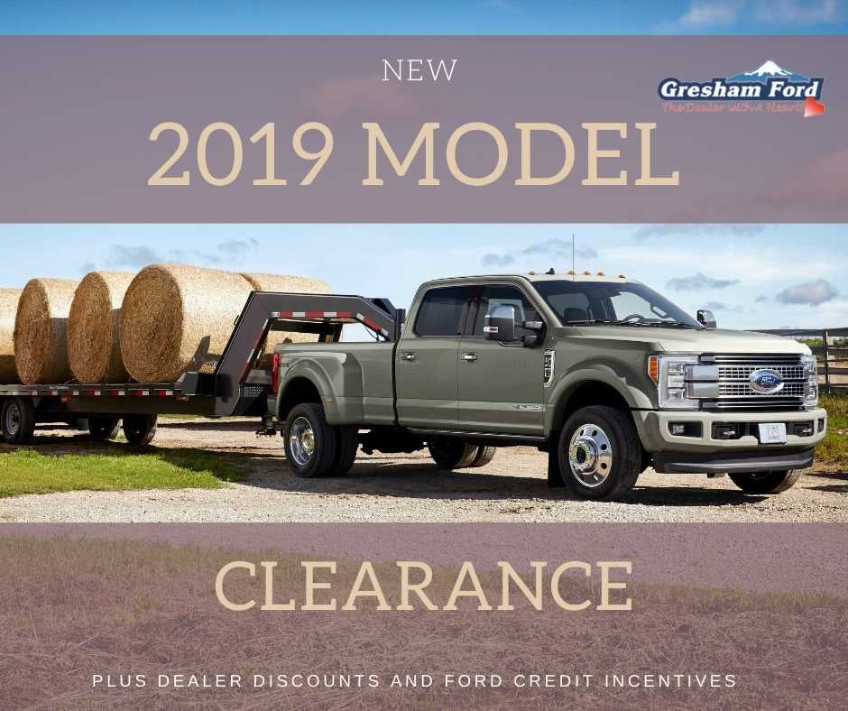 New 2019 Ford Model Clearance
