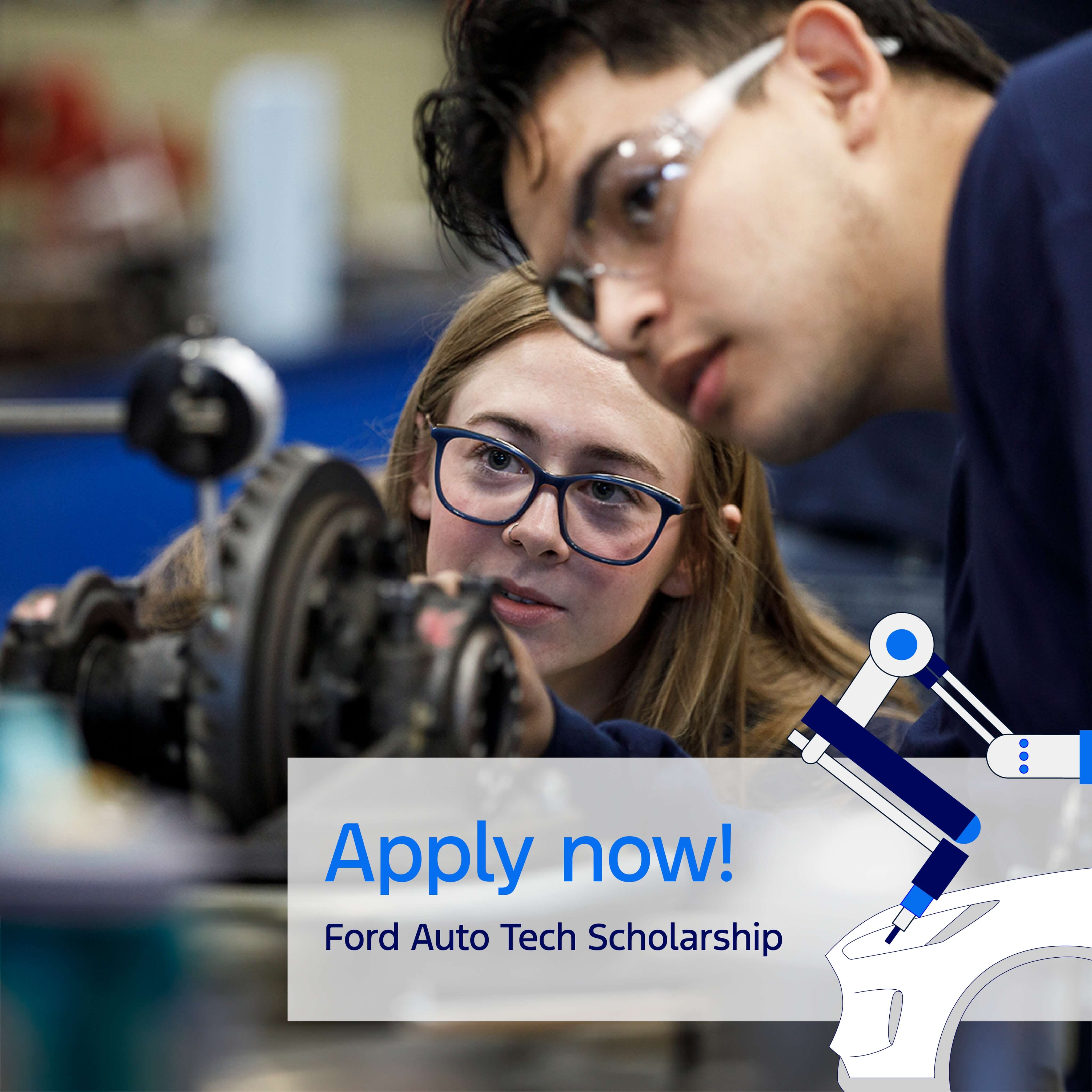 Apply now for a Ford Auto Technician Scholarship