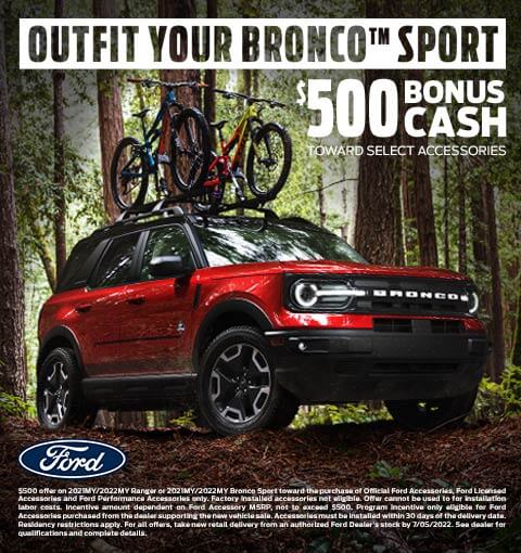 Bronco Sport Accessory Discount at Gresham Ford