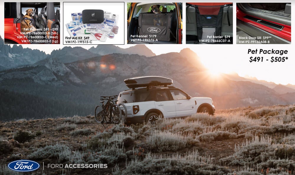 Bronco Sport Pet Accessory Package Discount at Gresham Ford