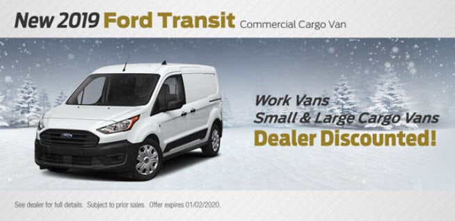 New 2019 Ford Transit Commercial Cargo Van on sale at Gresham Ford